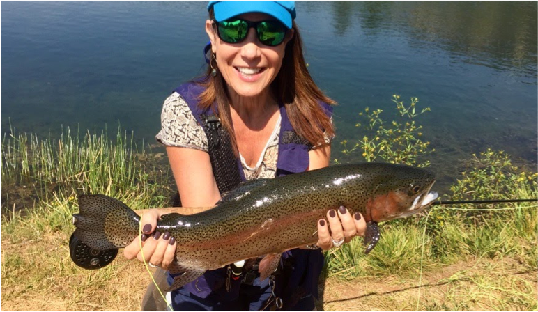 Tricia Benner and her fish